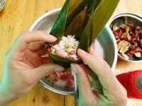 竹叶粽子的做法步骤5